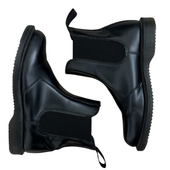 DR. MARTENS DOC FLORA CHELSEA LEATHER WOMEN'S BLACK BOOTS SIZE 6 (37 EU) - Picture 4 of 9